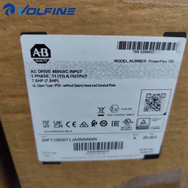 Danfoss 20F11ND011JA0NNNNN VLT FC AC drive
