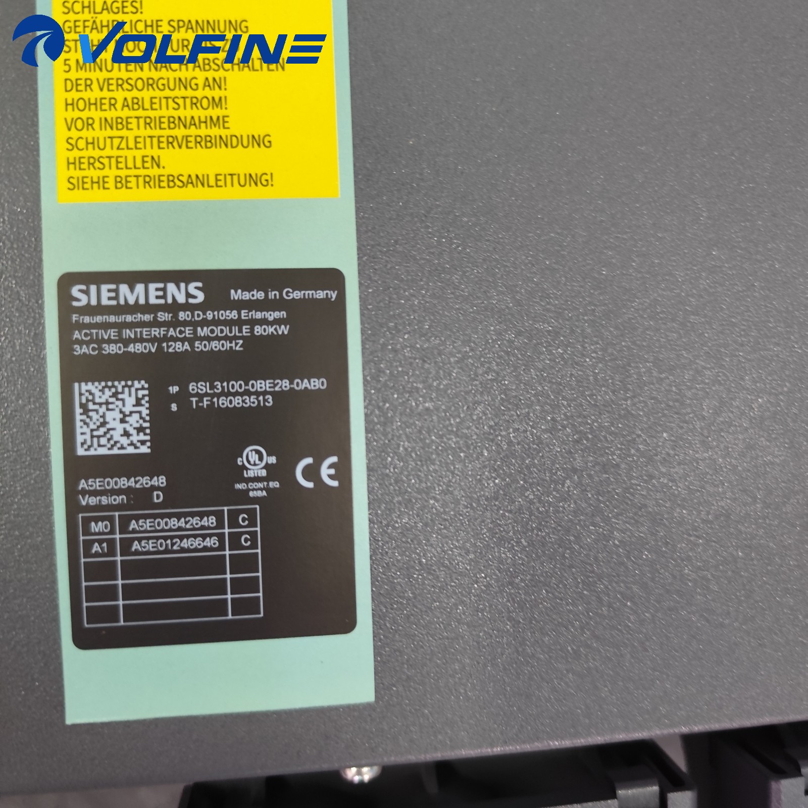 Siemens 6SL3100-0BE28-0AB0 SINAMICS drive - Image 2
