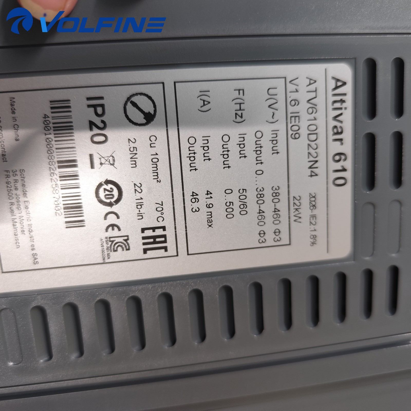 Schneider ATV610D22N4 Altivar AC drive - Image 2