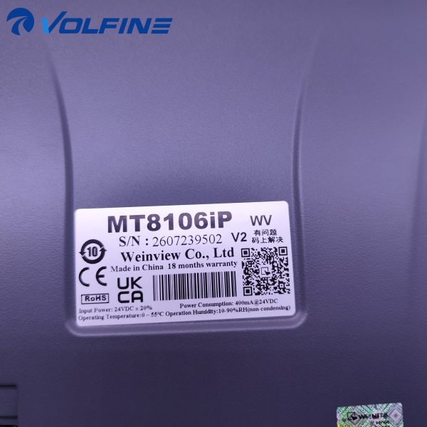 Weintek MT8106IP HMI touch panel MT8000iP