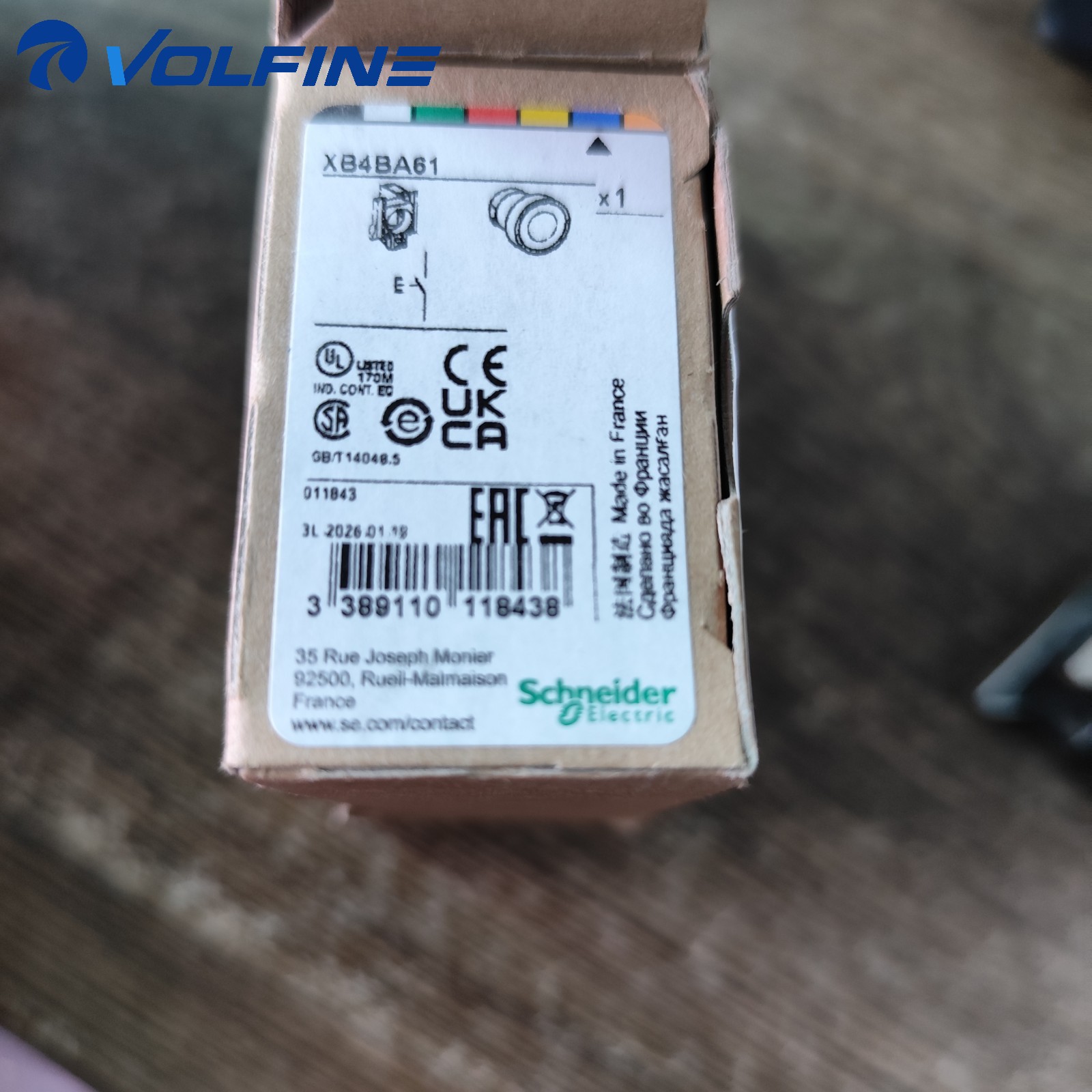 Schneider XB4BA61 Harmony operator head Harmony XB4