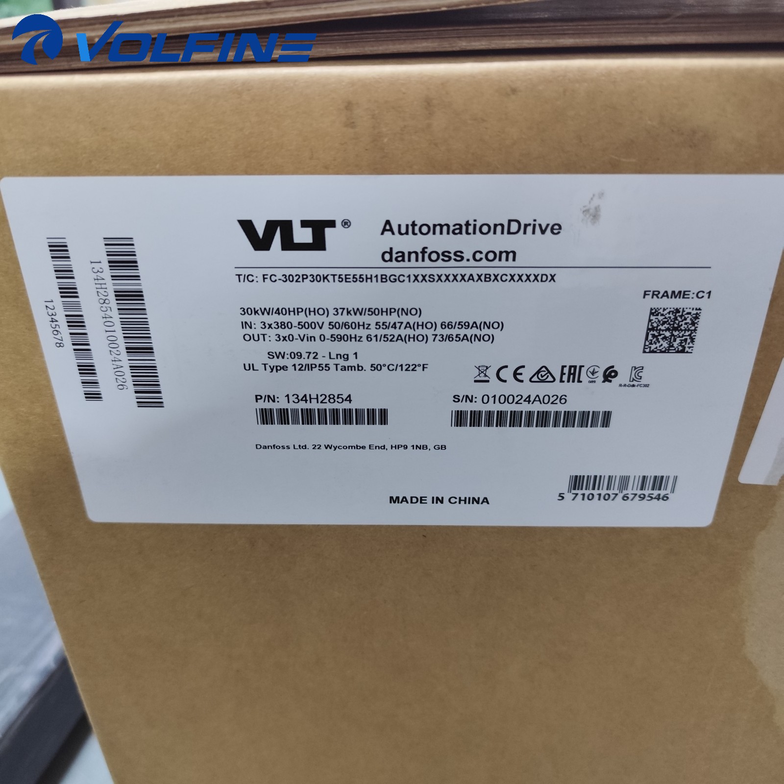 Danfoss 134H2854 Solenoid Industrial refrigeration