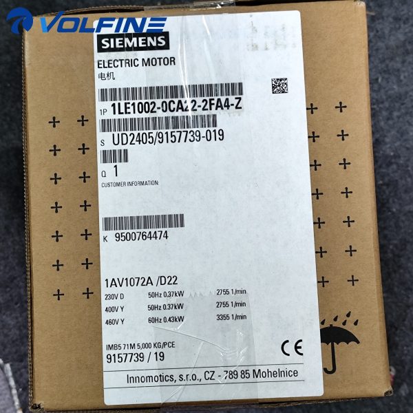 Siemens 1LE1002-0CA22-2FA4-Z Low-voltage motor SIMOTICS