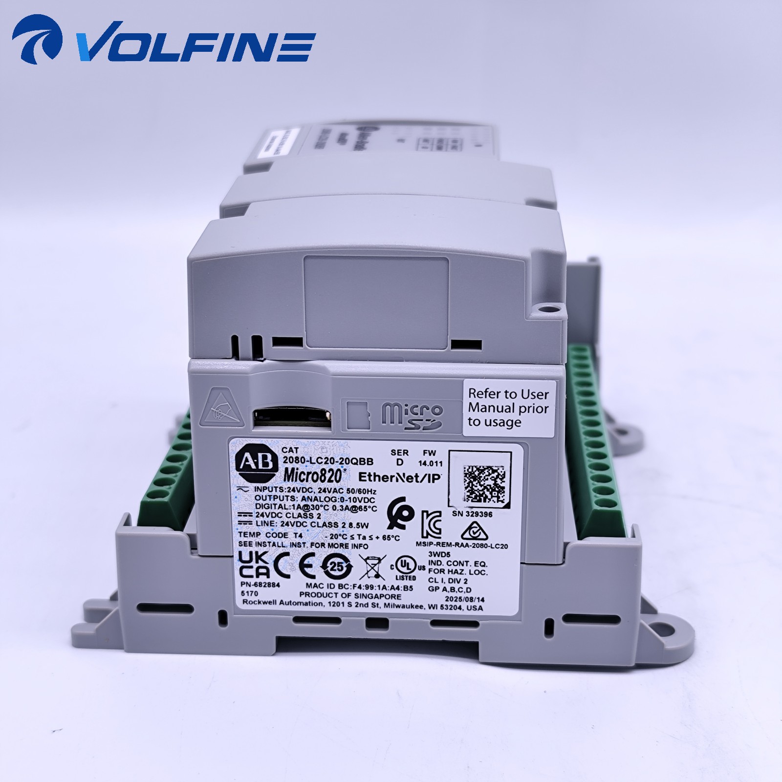 Allen-Bradley 2080-LC20-20QBB Micro800 PLC / I/O - Image 2