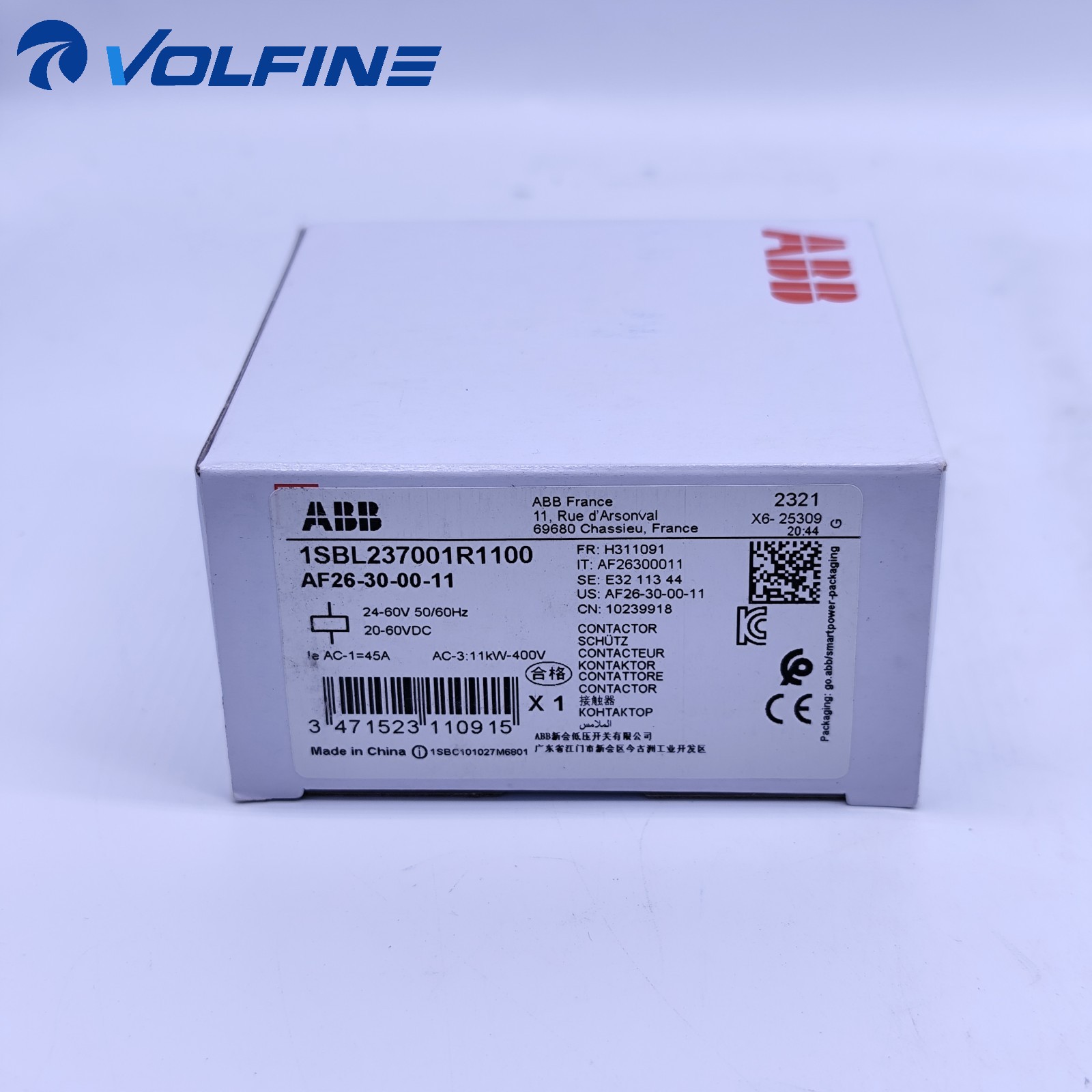 ABB AF26-30-00-11 IEC contactor AF / modular
