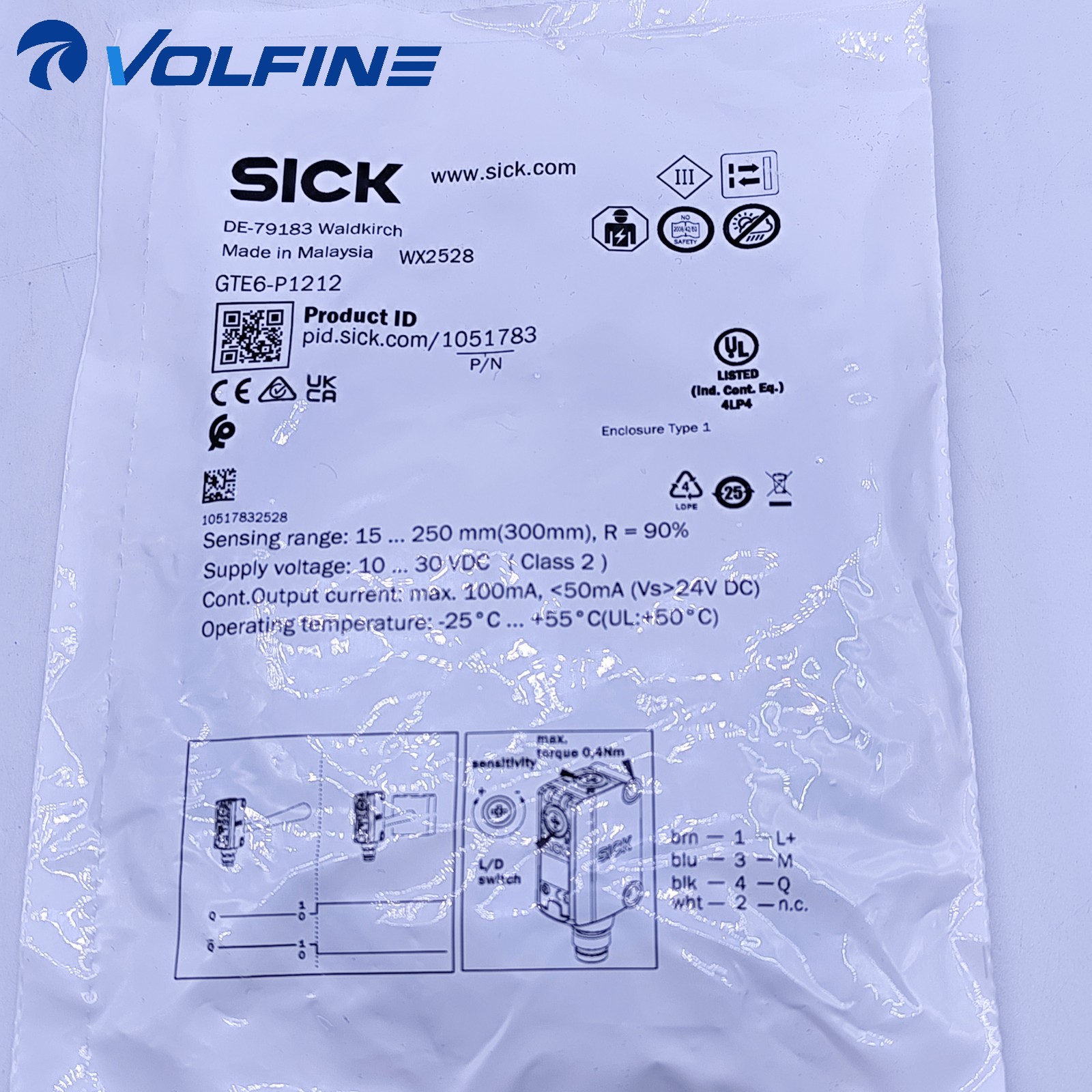 SICK GTE6-P1211 Photoelectric / encoder Industrial sensors