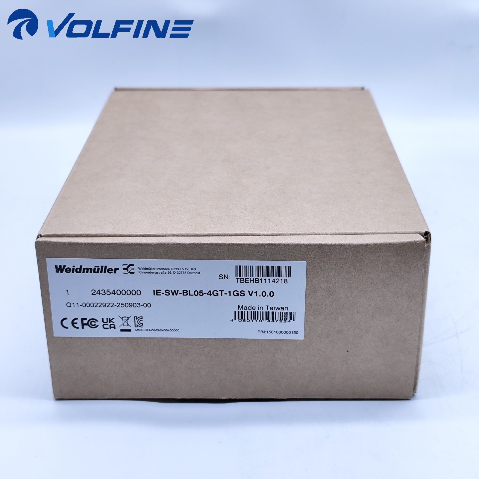 Weidmüller IE-SW-BL05-4GT-1GS Ethernet switch