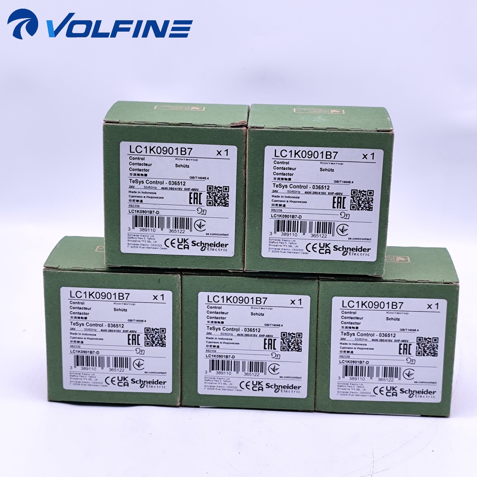 Schneider LC1K0901B7 TeSys contactor / control