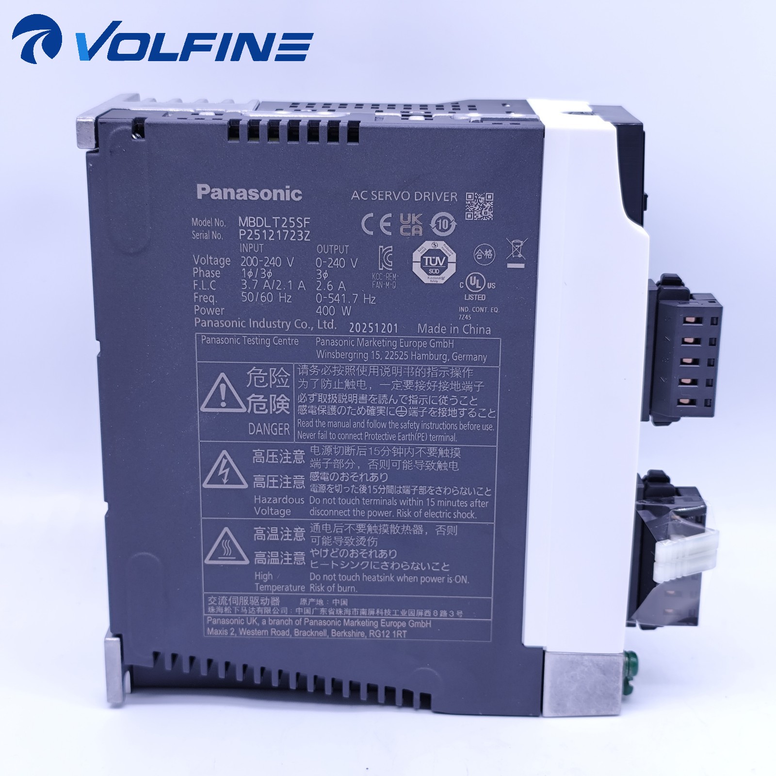 Panasonic MBDLT25SF MINAS servo MINAS A6 - Image 2