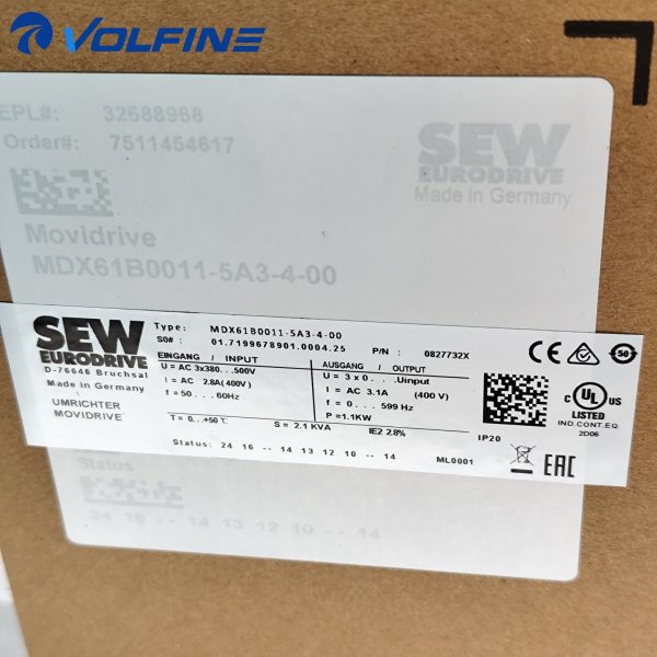 SEW-EURODRIVE MDX61B0011-5A3-4-00 Inverter MOVITRAC / MOVIDRIVE