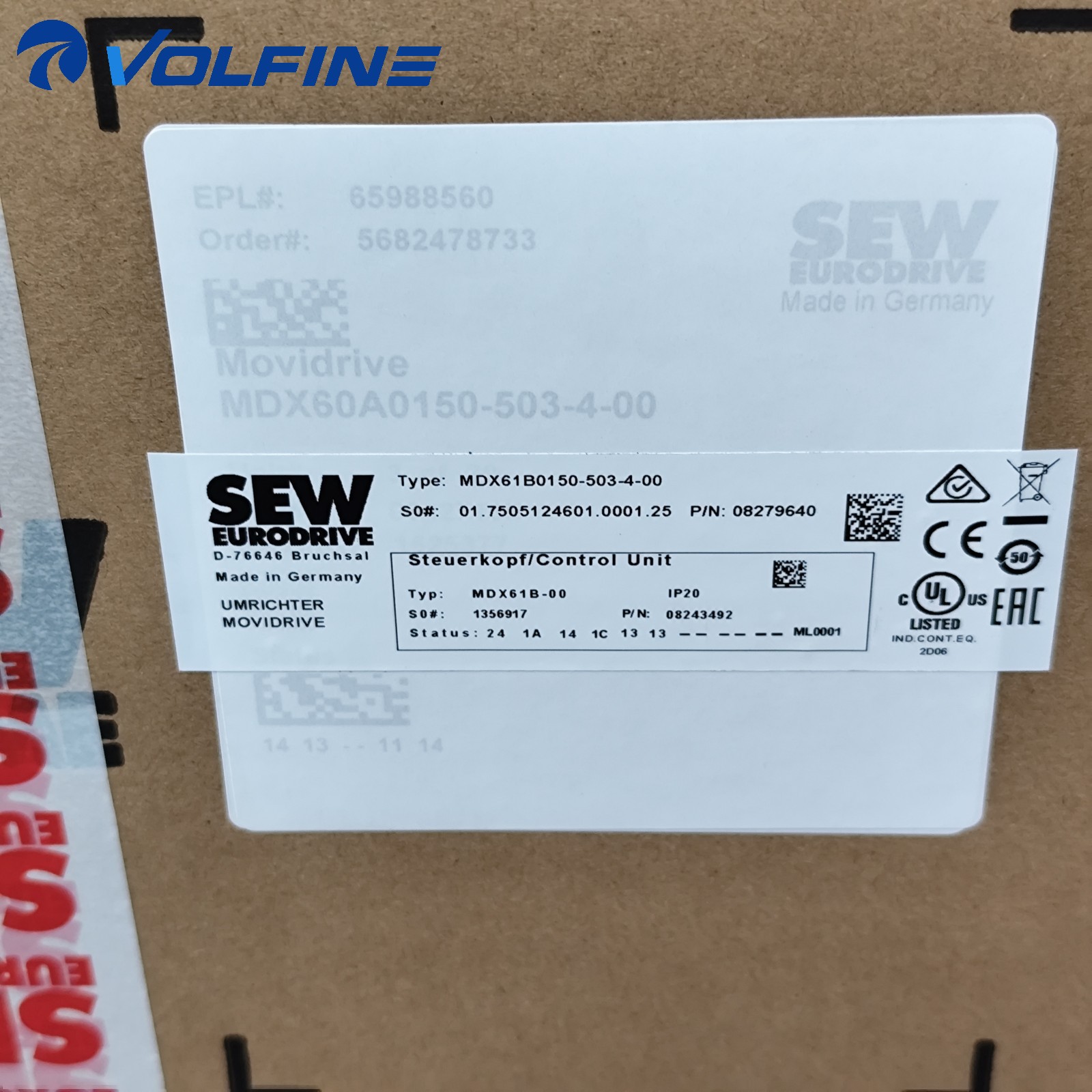 SEW-EURODRIVE MDX61B0150-503-4-00 Inverter MOVITRAC / MOVIDRIVE