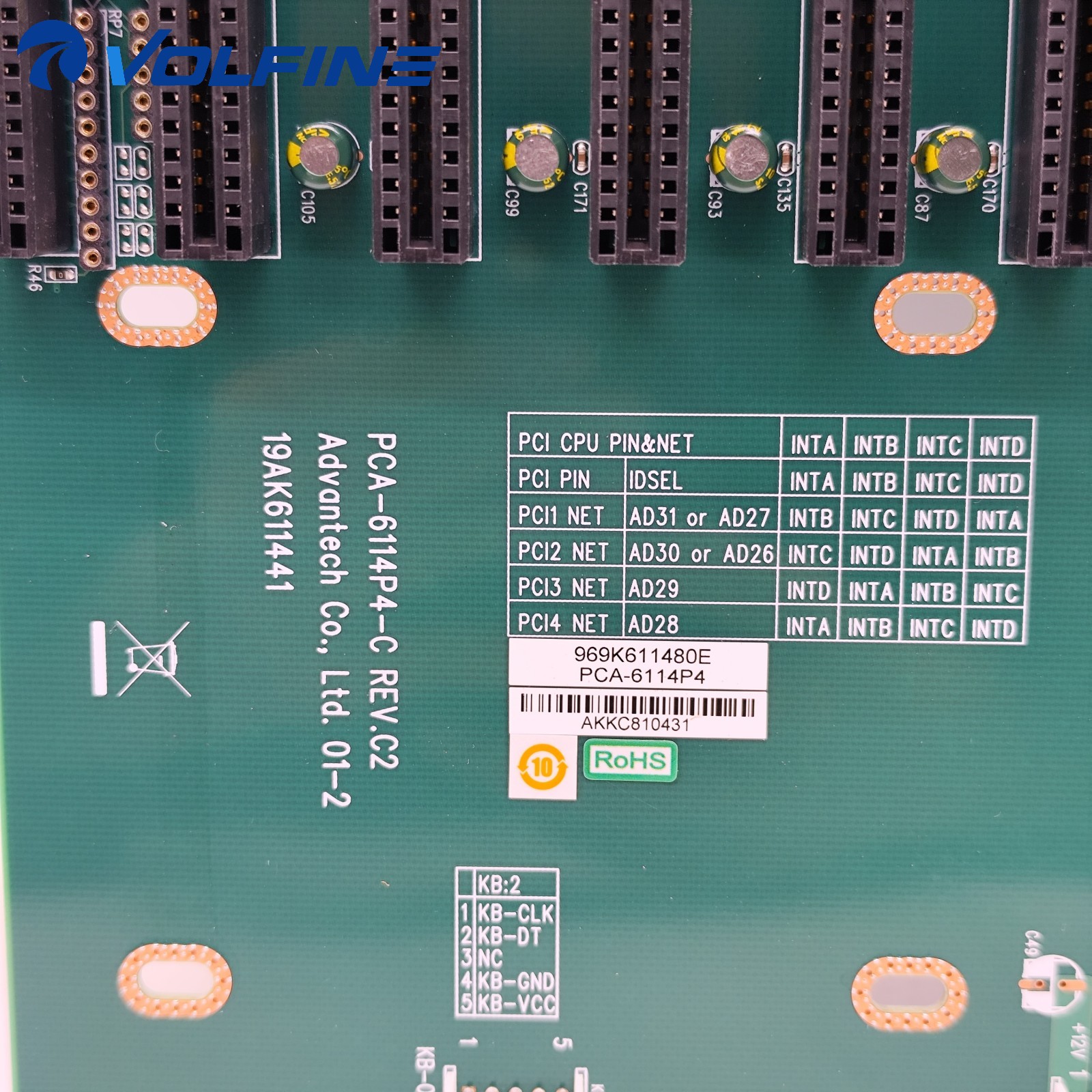 Advantech PCA-6114P4-0C2E Industrial backplane IPC - Image 2