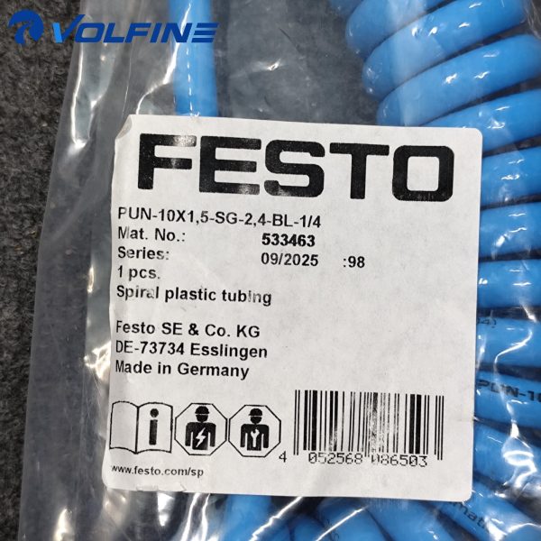 Festo PUN-10X1.5-SG-2.4-BL-1-4 Pneumatic actuator / valve Pneumatics