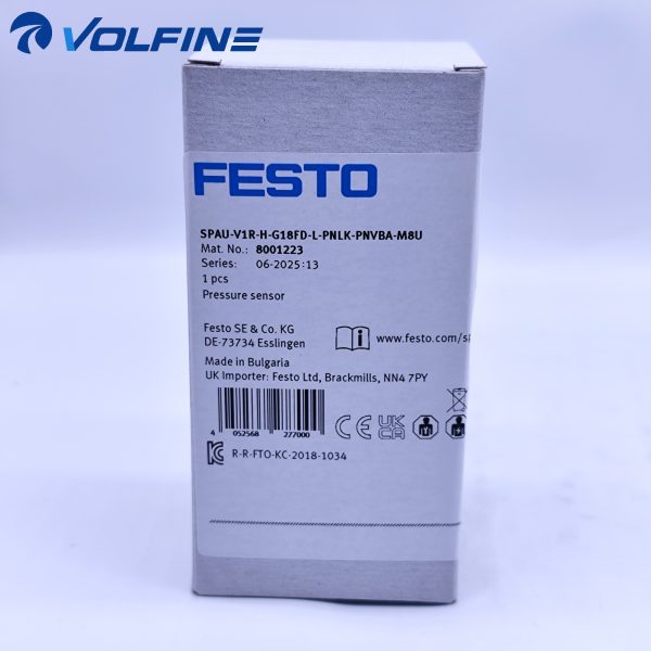Festo SPAU-V1R-H-G18FD-L-PNLK-PNVBA-M8U Pneumatic actuator / valve Pneumatics